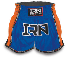 Pantaloncini K1 Muay Thai IRONITRO "LASER BLUE ORANGE "