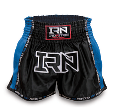 Short K1 Muay Thai IRONITRO "Laser" Blue to blue