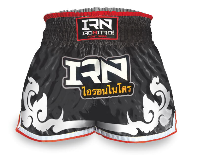Pantaloncini NITRO THAI Muay Thai K1 New Tribal Black White