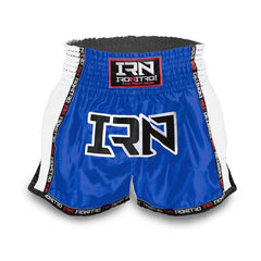 Short K1 Muay Thai IRONITRO "Laser" Blue to blue