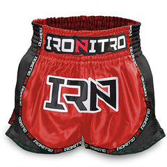 Pantaloncini K1 Muay Thai IRONITRO "NITROFUEL RED TO RED"