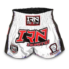 Pantaloncini K1 Muay Thai IRONITRO "HIRO" White