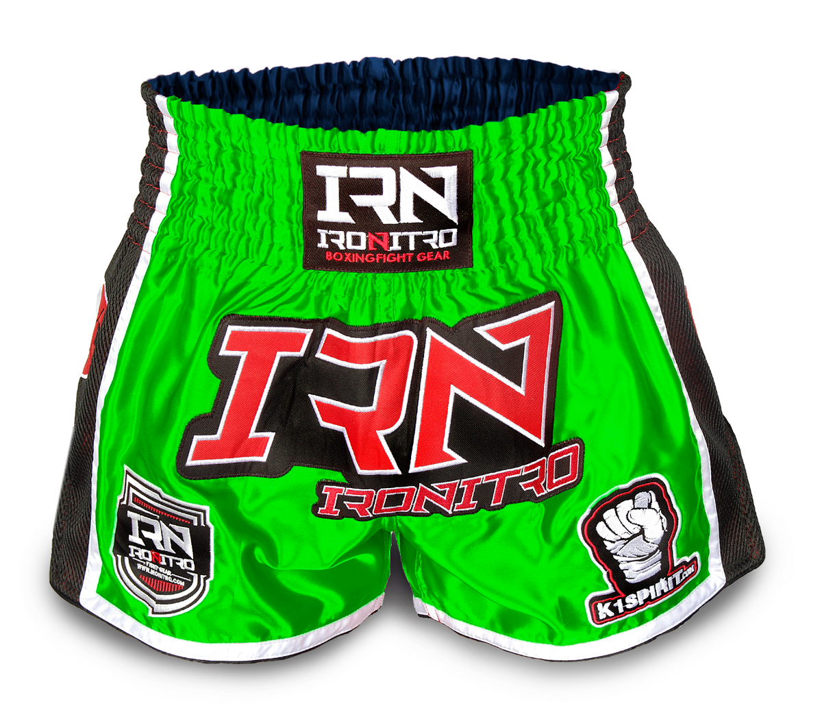 Pantaloncini K1 Muay Thai IRONITRO "HIRO" Green Fluo