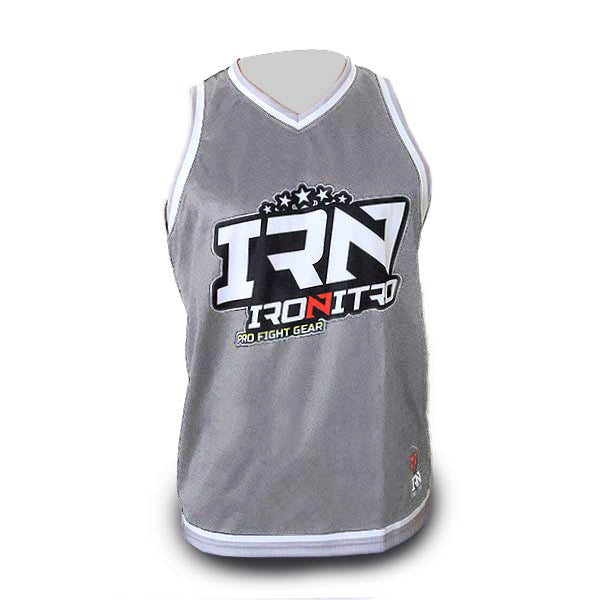 Ironitro canotta TANK grey black