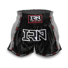 Pantaloncini K1 Muay Thai IRONITRO "Laser" BLACK TO GREY