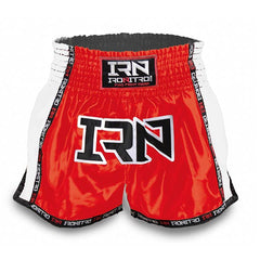 Pantaloncini K1 Muay Thai IRONITRO "Infinity" RED TO WHITE